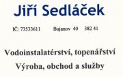 Instalatér J.Sedláček