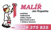 Malíř, natěrač J.Kopačka